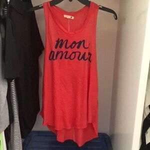 Sundry Mon Amour tank top